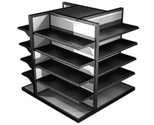 commercial gondola shelving