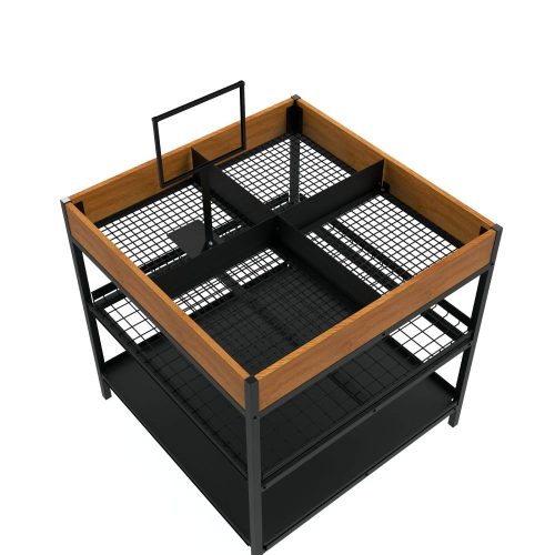 Premium Wire 3-Tier Merchandiser Grab-&-Go