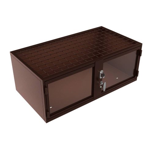 Locking Wine Display Cabinet